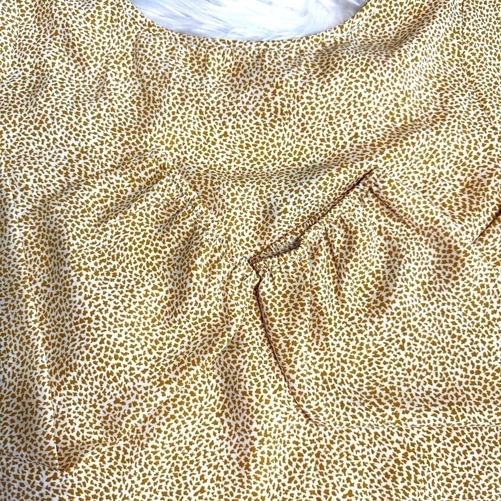 MOA MOA Top With Long Sleeves, Scoop Neck and Criss-Cross Detail in Back